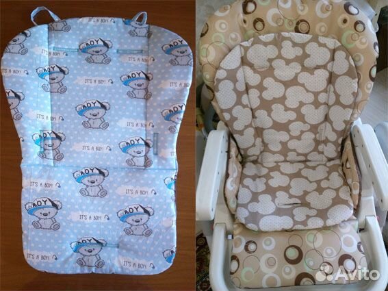 Матрасики, вкладыши, на стульчики, в коляску