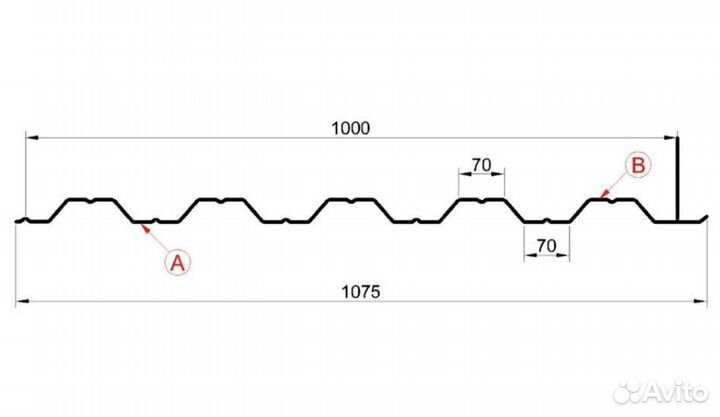 Профнастил новый С-8,С-20 С-35, Н-60 Н-75