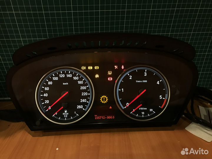 Пересвет приборных панелей BMW