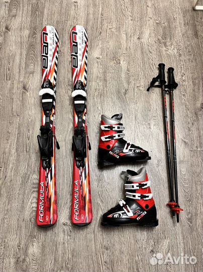Горные лыжи с ботинками детские