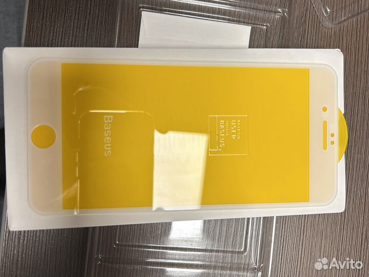 Защитное стекло Baseus iPhone 7/8 Plus white
