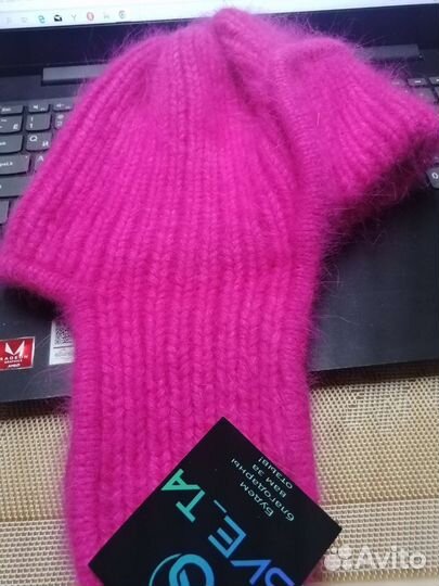 Шапка-ушанка из ангоры новая