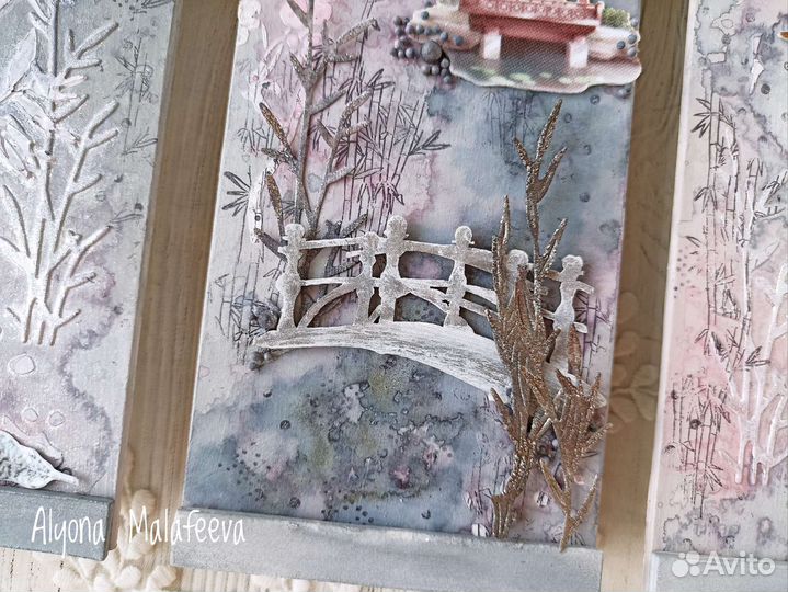 Объемная картина триптих