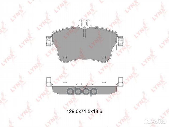 Колодки тормозные передние mercedes-benz A(W176