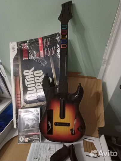 Guitar Hero 5 Гитара Wii + запечатанный диск