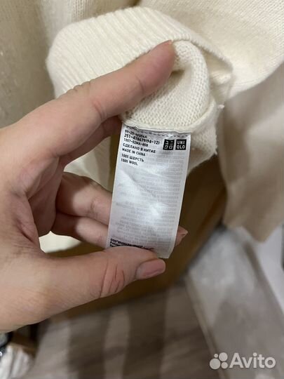 Джемпер uniqlo шерсть 100%