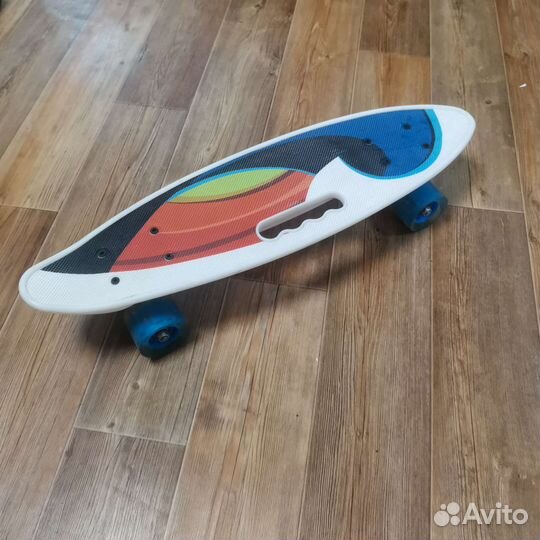 Скейтборд, Пениборд 59х16см. Колеса светятся.Новый