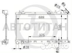 Радиатор двигателя AT
