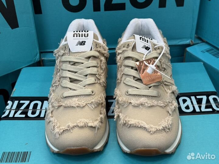 New Balance Miu Miu x 574 Denim 'Colonial Beige'
