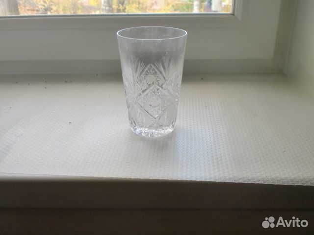 Хрустальные стаканы из чешского стекла