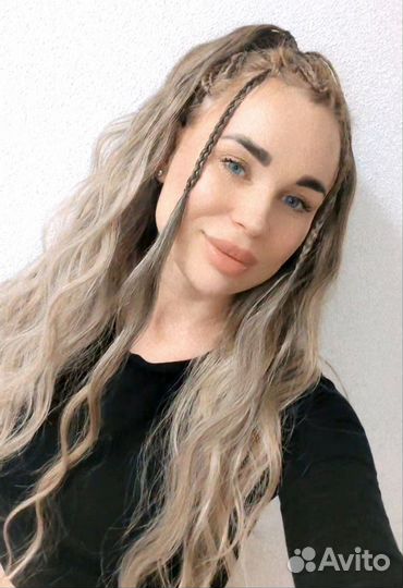 Афропричёски, Д. Е косы, косы со свободным концом