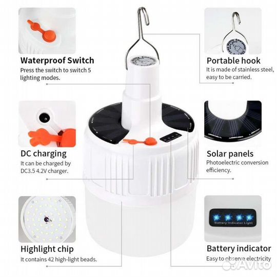 Кемпинговый фонарь подвесной (новый)