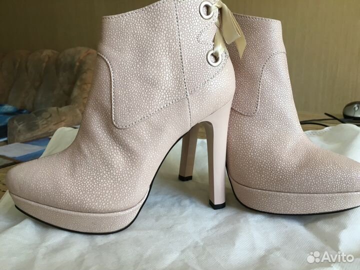 Ботильоны натур. кожа