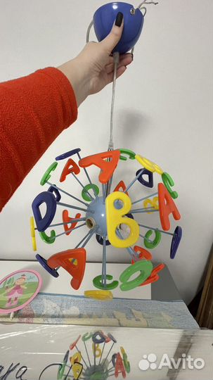 Люстра в детскую комнату + светильник