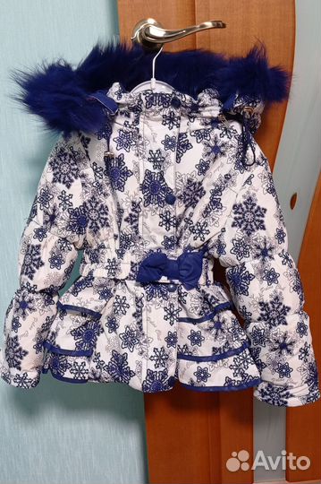 Зимняя куртка и полукомбинезон на девочку (р. 92)