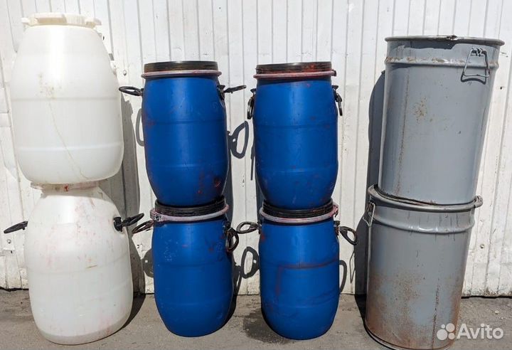 Бочки металл / пластик 30 50 л