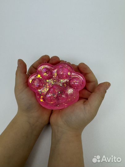 Антистресс гелевый лапка