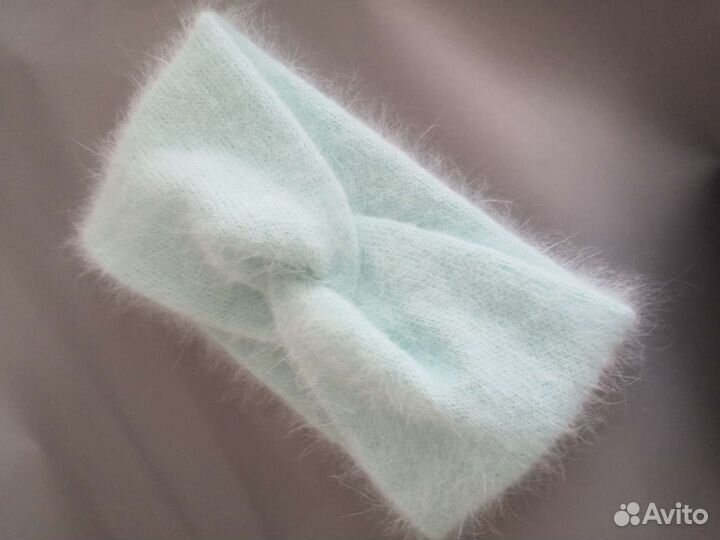 Повязка на голову вязаная