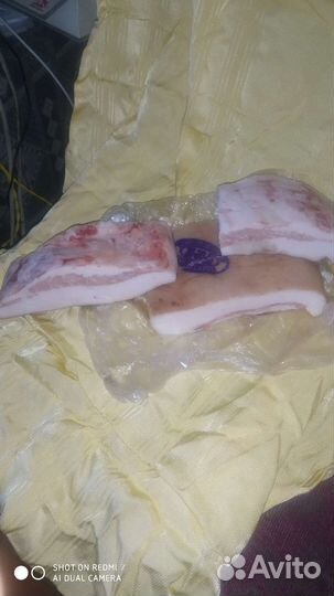 Сало салëное копчëное с прослойкой. Цена за 1 кг