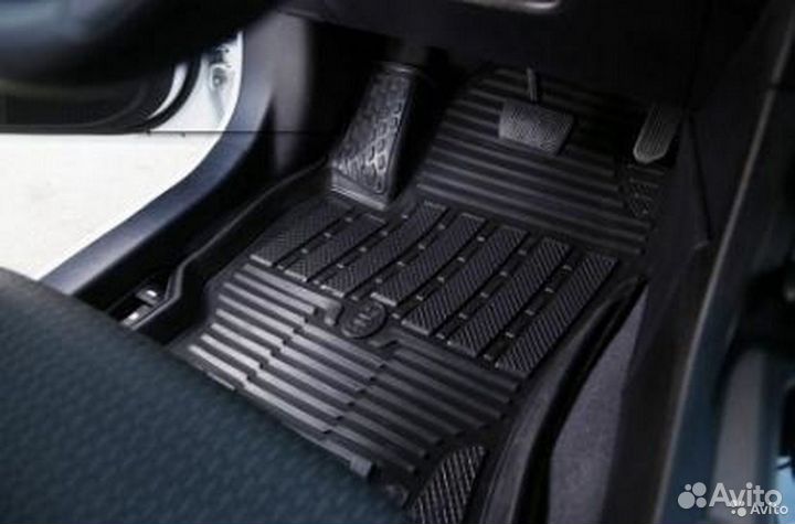 Ковры в салон резиновые Hyundai Santa Fe 2007-2012