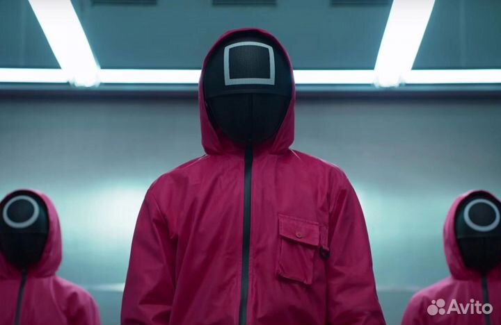 Маска Игра в кальмара квадрат