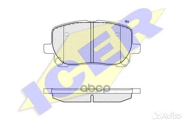 Колодки торм.дисковые