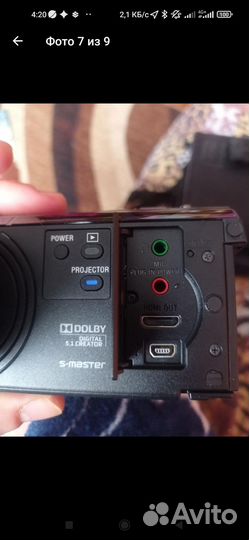Видеокамера sony с проектором
