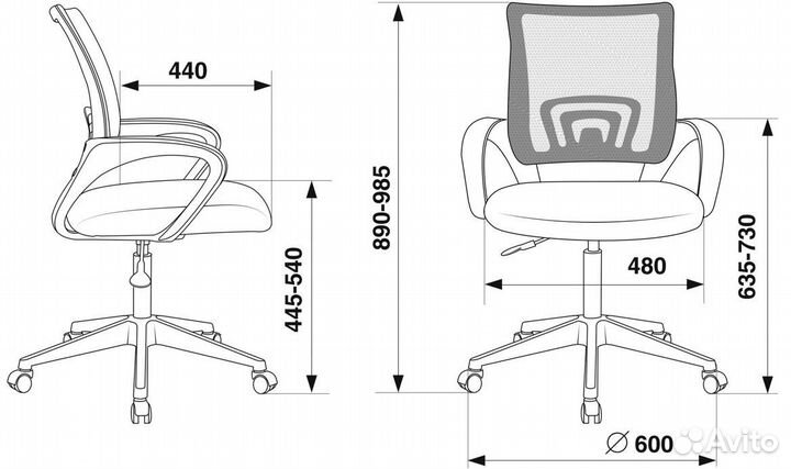 Офисное кресло Бюрократ CH-695NLT