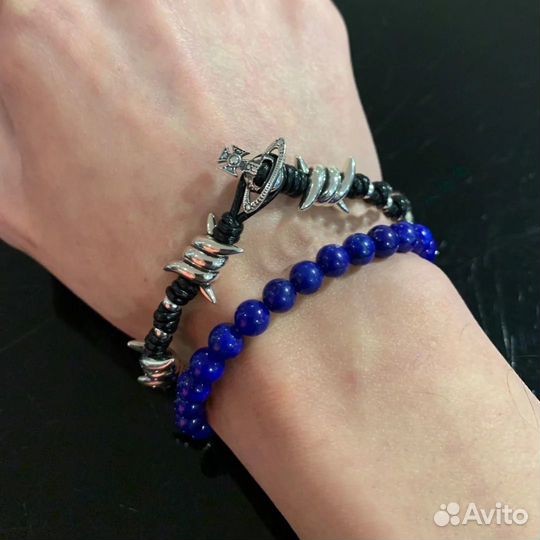 Браслет плетеный Колючая проволока в стиле Vivienn