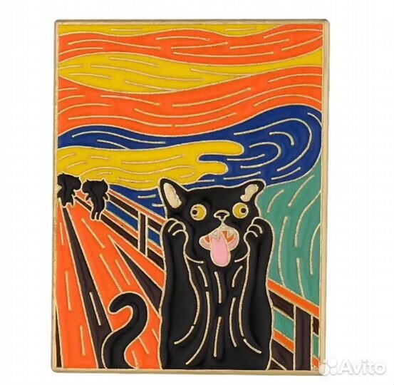 Кот лео значок