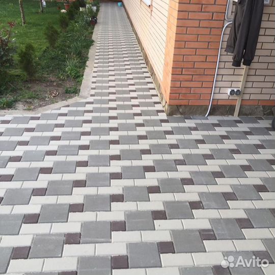 Тротуарная плитка квадрат 20х20