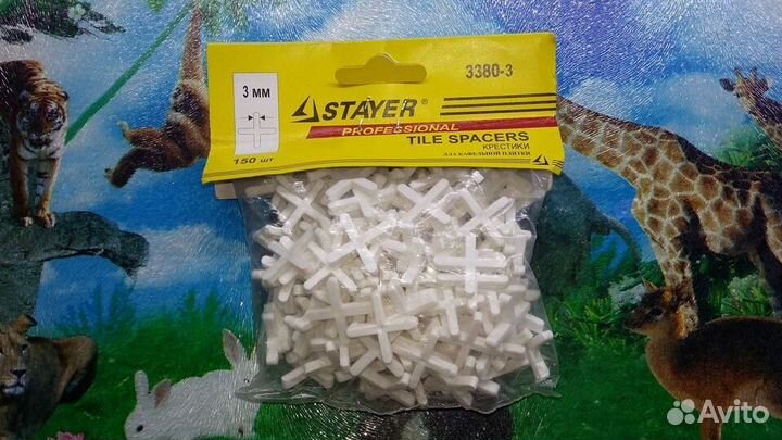 Крестики Stayer 3 мм. для укладки плитки