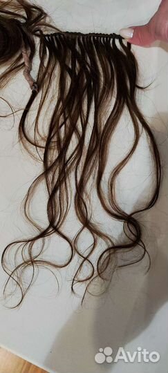 Волосы натуральные срез