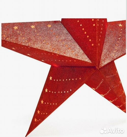 Светильник подвесной красный Звезда