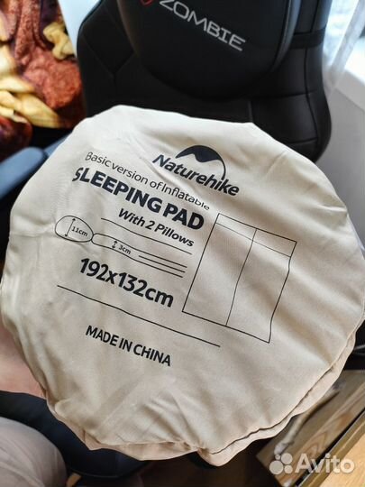 Самонадувающийся коврик naturehike на двоих