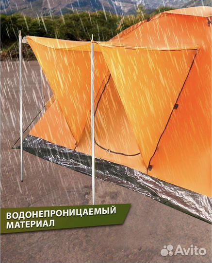 Новая Палатка туристическая 3-местная