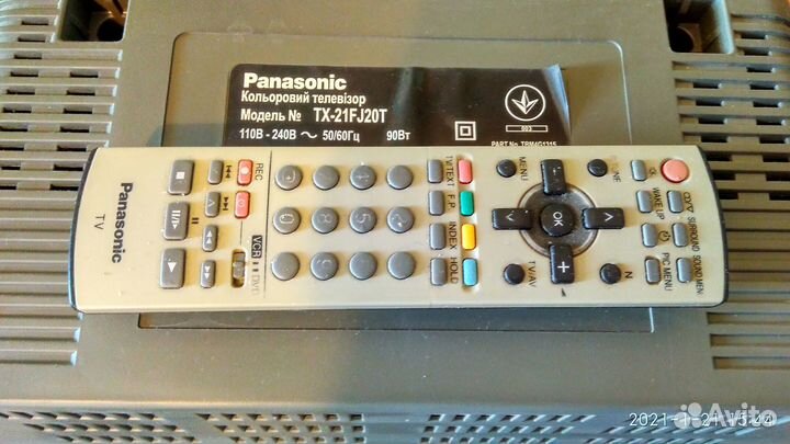 Телевизор panasonic TX-21FJ20T рабочий с пультом