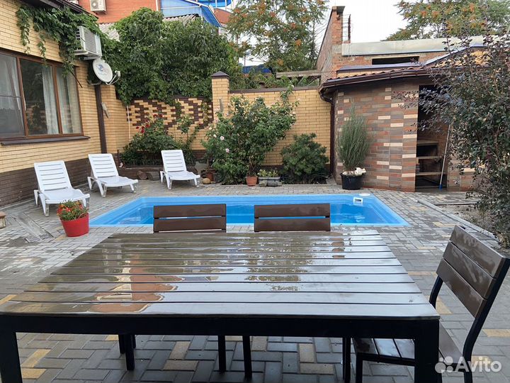 Отдых у бассейна беседка мангал