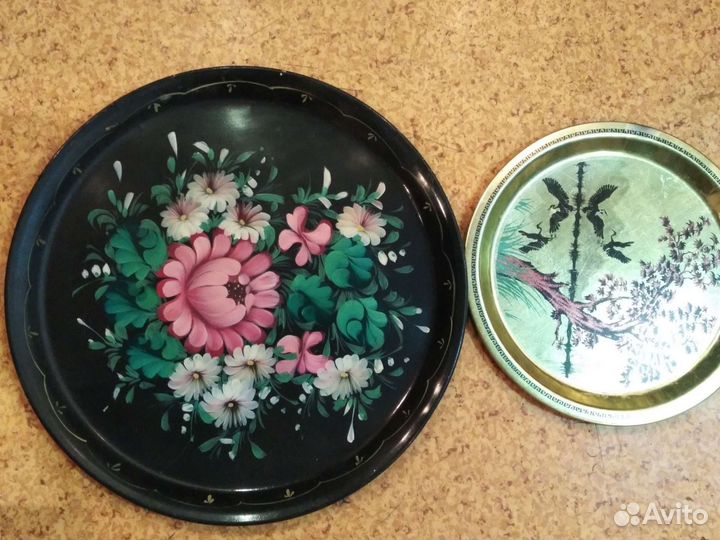 Подносы декаративные (металл)