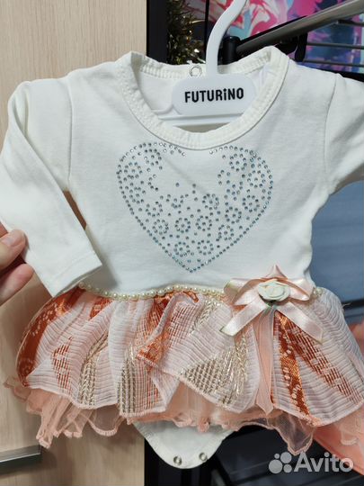 Боди на малышку 56