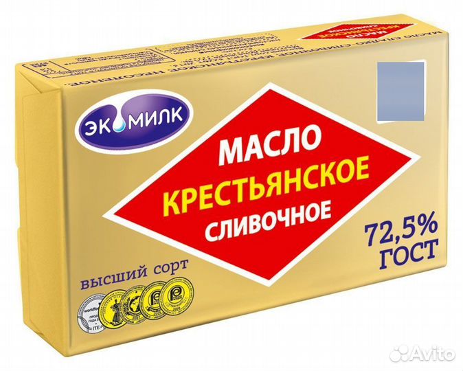 Масло крестьянское 380г 72.5проц