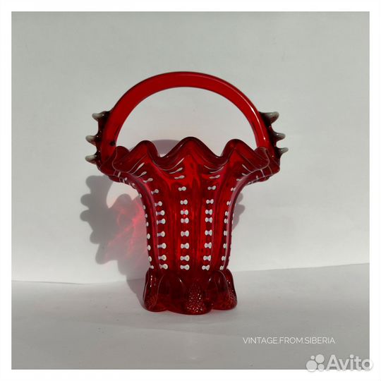 Конфетница корзинка СССР винтаж