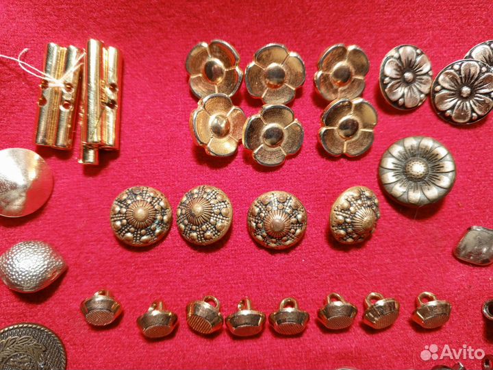 Пуговицы, винтаж, металл