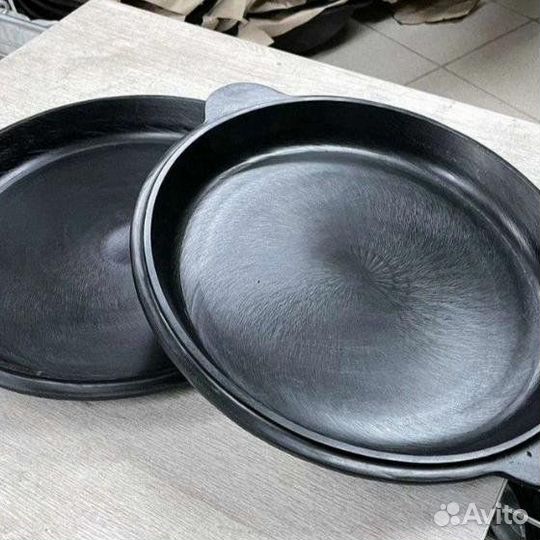 Крышка сковорода чугунная