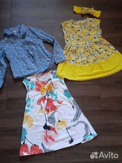 Пакет фирменных вещей для девочки (рост 92-110 см)