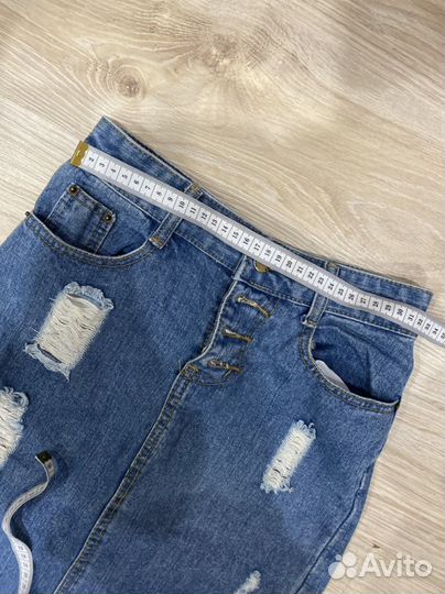 Джинсовая юбка zara новая