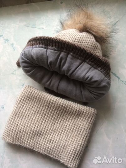 Зимняя шапка и снуд для мальчика