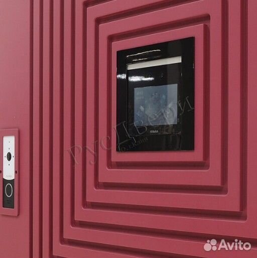 Входная дверь с биометрическим замком и глазком