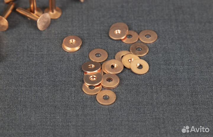 Заклепки медные. 5 штук