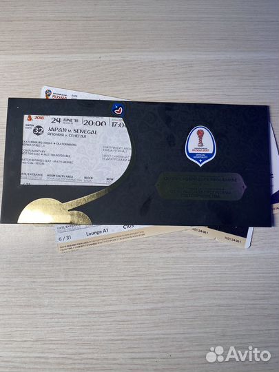 Билет на ч/м по футболу 2018